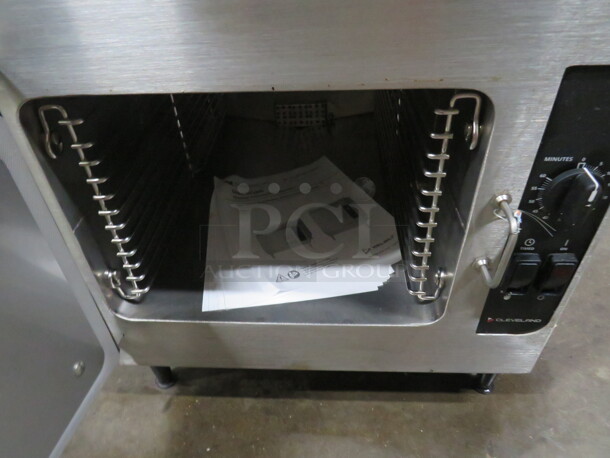 One SS Cleveland Electric Convection Steamer, With Manual. Model# 21CET8. 21X31X22.5. LOOKS NEW! $9591.00 - Image 5 of 5