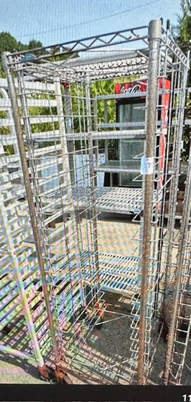 One Metro Speed Rack On Casters. 22X26X68 - Image 1 of 1