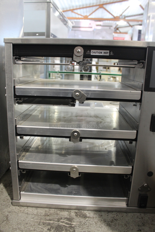 BRAND NEW! 2020 Duke RFHU-42-120H2 Stainless Steel Commercial Countertop 4 Tier Warming Holding Display Case. 120 Volts, 1 Phase. Tested and Working! - Image 4 of 8