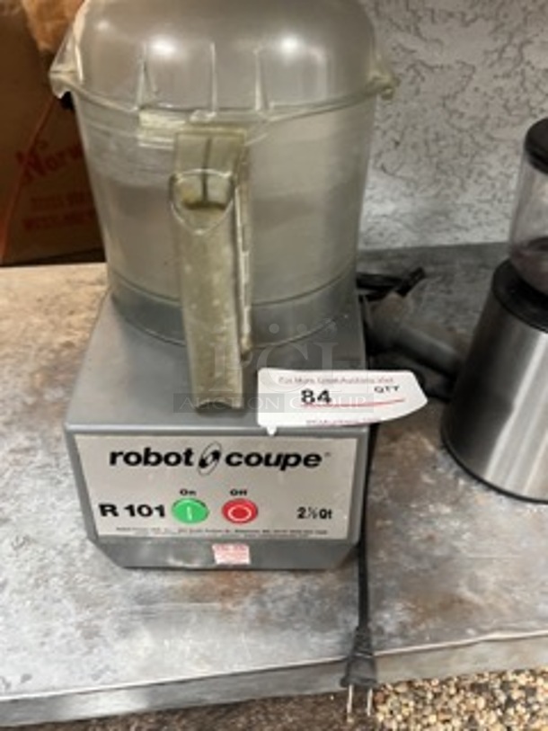 Nice! Robot Coupe R101 B CLR 1 Speed Cutter Mixer Food Processor w/ 2 1/2 qt Bowl, 120v Tested and Working!