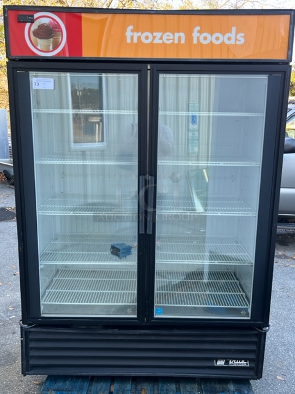 True 2 Glass Dr Freezer, Tested & Working!