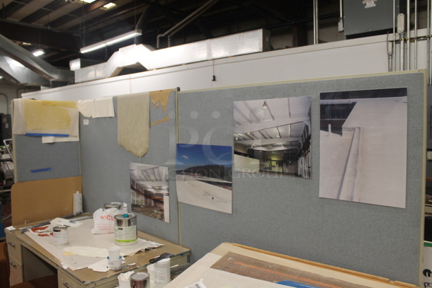 ALL ONE MONEY! ROOM LOT of 3 Gray Room Dividers. Includes 62x72 - Image 2 of 3