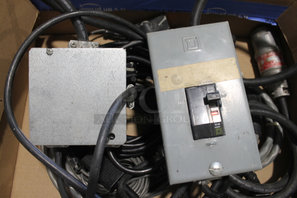 ALL ONE MONEY! Lot of Various Items Including Square D Box and Wires - Image 2 of 3