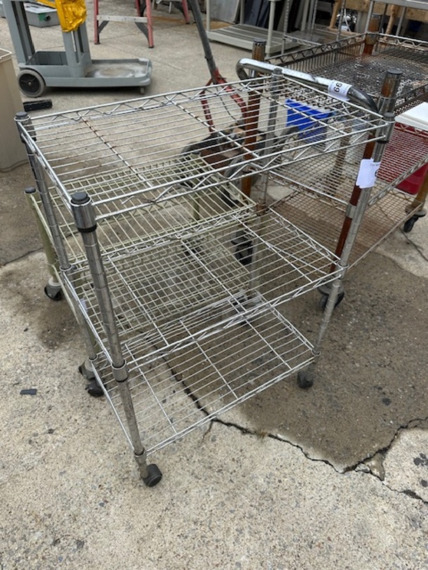 One Metro Shelf With 3 Shelves On Casters. 22X13X33 - Image 1 of 1