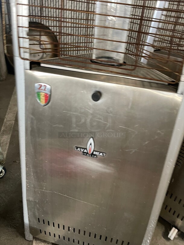 Nice! LavaHeat Italia Lavalite A-Line 56,000 BTU Hammered Black 8 ft. Gas Patio Heater - Image 4 of 7