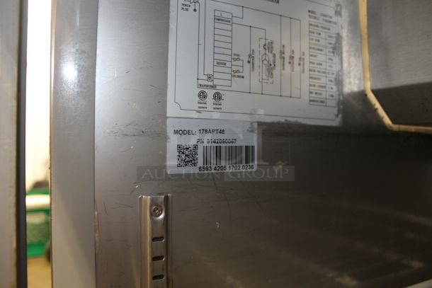 Avantco 178APT48 Stainless Steel Commercial Sandwich Salad Prep Table Bain Marie Mega Top. 115 Volts, 1 Phase. Tested and Working! - Image 7 of 7
