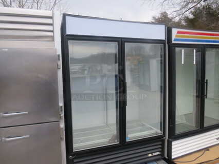 One True Glass Door Refrigerator With 6 Racks. Model# GDM-49. 115 Volt. 54.5X32X77