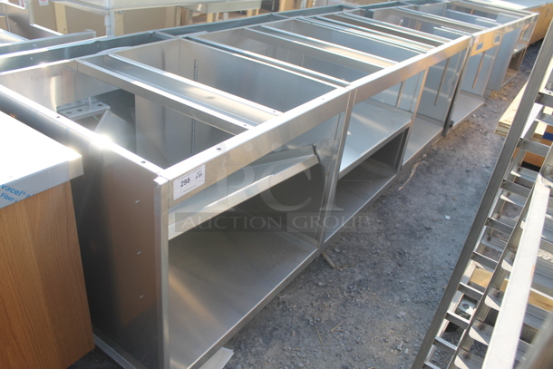 BRAND NEW! Stainless Steel Counter Frame w/ Under Shelf. - Image 1 of 8