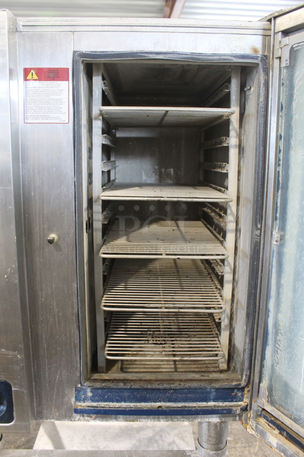 2016 Alto Shaam CTP10-10E Stainless Steel Commercial Electric Powered Combitherm Convection Oven on Stainless Steel Equipment Stand. 208-240 Volts, 3 Phase. - Image 11 of 12