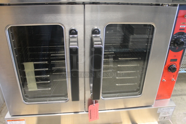 BRAND NEW SCRATCH AND DENT! Vulcan VC5GD-11D1Z Commercial Stainless Steel Natural Gas Convection Oven With Steel Racks. Tested and Working! - Image 4 of 10