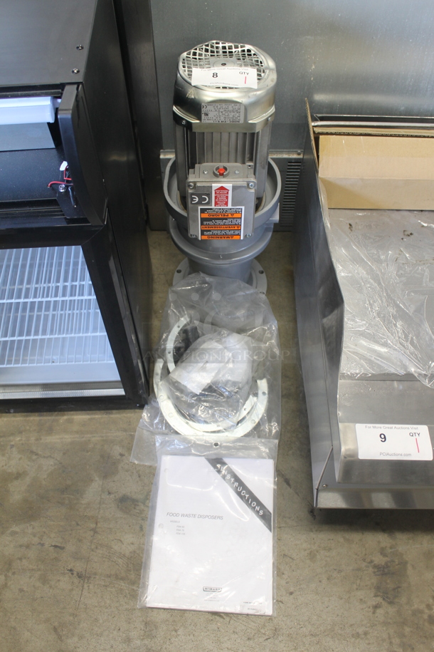 BRAND NEW SCRATCH AND DENT! 2022 Hobart FD4/125-2 Commercial Stainless Steel Dual Rotation Food Waste Disposer. 208-230V, 3 Phase.  