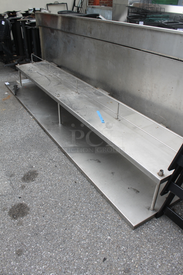 Stainless Steel Commercial Tabletop w/ Over Shelf - Image 4 of 4