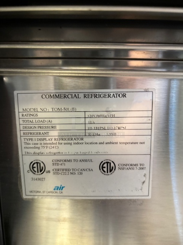 Turbo Air Refrigerated Display Case, 120V, Tested & Working! - Image 4 of 4