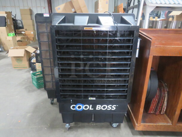 One Cool Boss Portable Mist Blower On Casters. Model# CB-30L. 115 Volt. 43X27X60