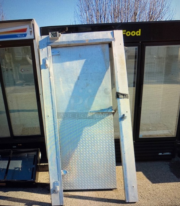 One Walkin Cooler Door And Frame. 40X85 - Image 1 of 1
