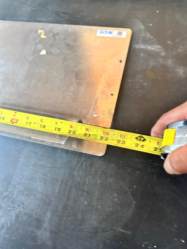 New! GSW Removable Splash Guard for 1 inch Wide Fryers, Stainless Steel  NSF - Image 5 of 6