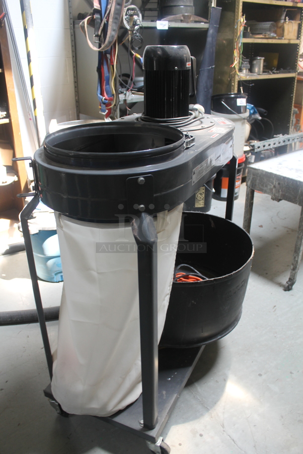 Dayton 3AA28B Gray Metal Dust Collector on Commercial Casters. 115 Volts, 1 Phase. - Image 2 of 6