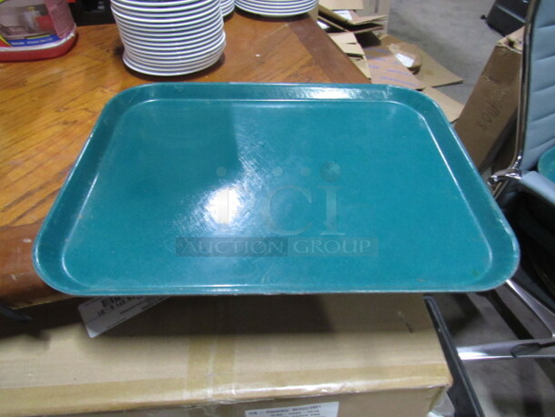 16X14 Green poly Food Tray. 11XBID