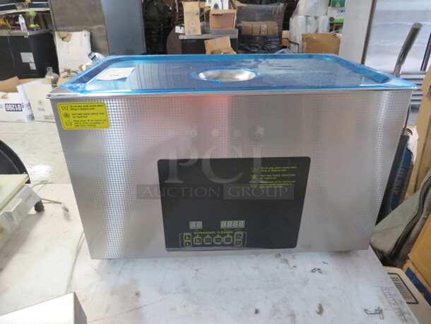 One NEW Stainless Steel Ultrasonic Cleaner. Model# CD-E30. 120 Volt. 600 Watt. 21X3X13 - Image 1 of 3
