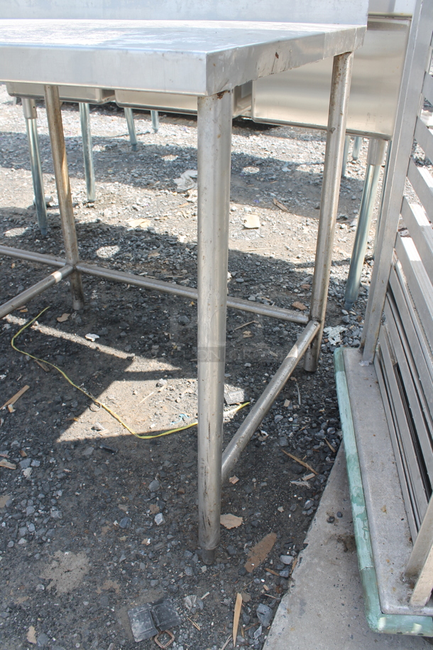 Stainless Steel Commercial Table w/ Back Splash. - Image 4 of 5