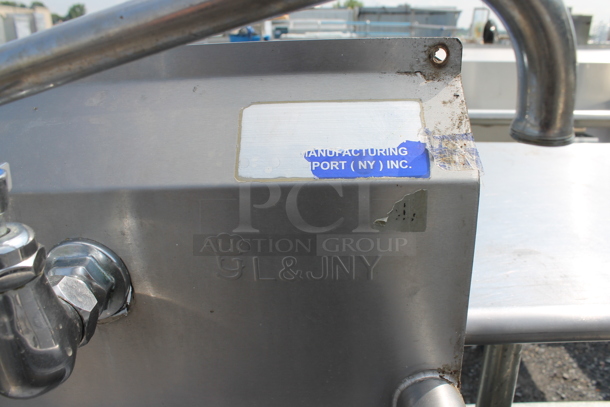 Stainless Steel Commercial Single Bay Sink w/ Left Side Drain Board, Faucet and Handles. - Image 3 of 7