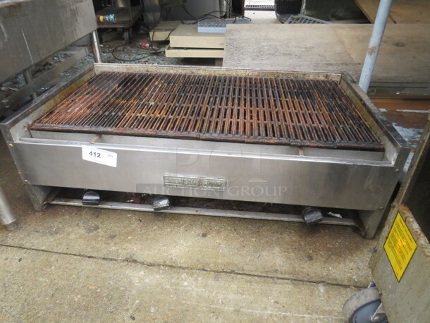 One AMerican Range Natural Gas Charbroiler. 44X24X13