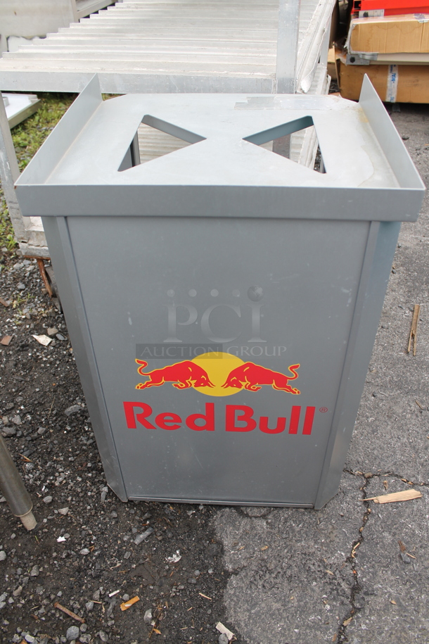 Gray Red Bull Stand. - Image 4 of 4