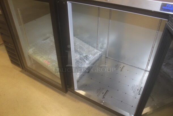 NEW! Beverage Air Model BB58HC-1-G-B Commercial Glass Door Bar Back Cooler With Stainless Steel Top. 59x28x40. 115V/60Hz.   - Image 2 of 8