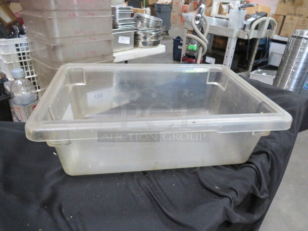 One 3 Gallon Food Storage Container.
