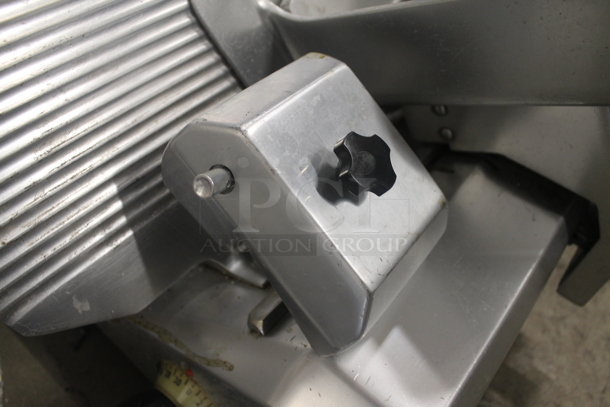 General Slicing SM-12A Stainless Steel Commercial Countertop Automatic Meat Slicer w/ Blade Sharpener. 115 Volts, 1 Phase.  Tested and Working! - Image 5 of 7