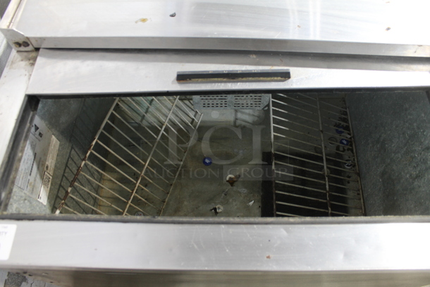 Beverage Air SF34-B Stainless Steel Commercial Back Bar Bottle Cooler w/ Sliding Lid. 115 Volts, 1 Phase. Tested and Working! - Image 4 of 5