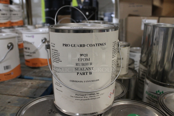 ALL ONE MONEY! Lot of Various Buckets Including EPDM Rubber Sealant Part B, Pro Guard Epoxy and Clear Blue Part B. BUYER MUST REMOVE. - Image 2 of 5