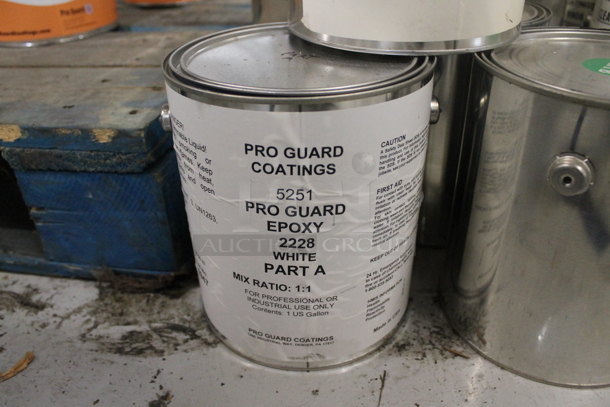 ALL ONE MONEY! Lot of Various Buckets Including EPDM Rubber Sealant Part B, Pro Guard Epoxy and Clear Blue Part B. BUYER MUST REMOVE. - Image 3 of 5