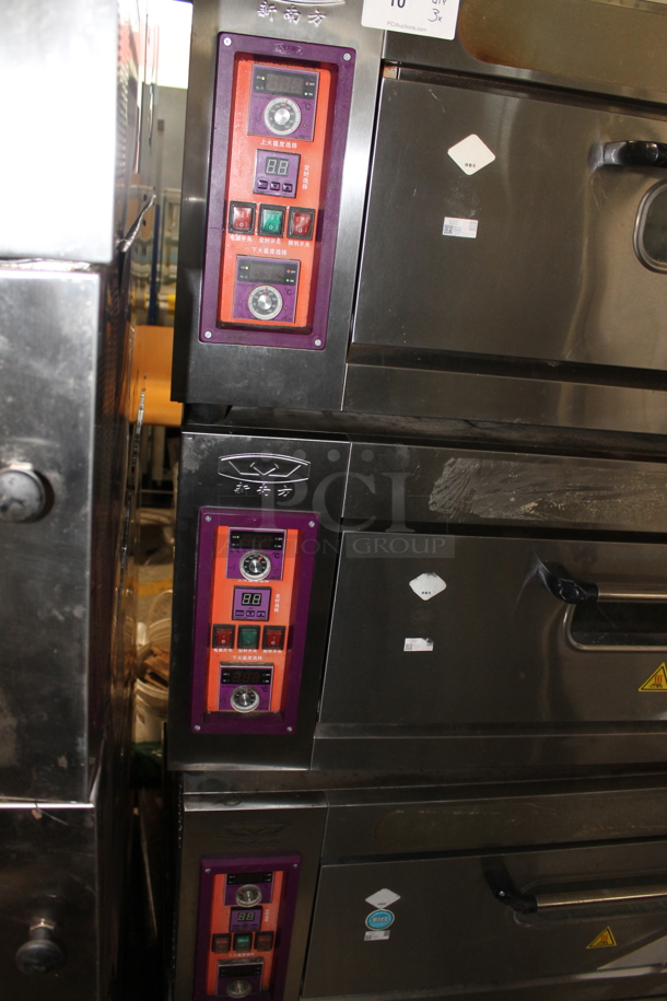 3 2016 YXD-20C Stainless Steel Commercial Electric Powered Single Deck Bakery Ovens. 220 Volts, 3 Phase. 3 Times Your Bid! - Image 3 of 11