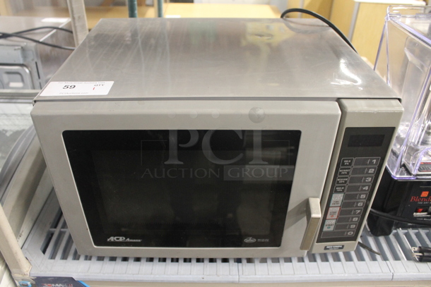2010 Amana RCS10MPA Stainless Steel Commercial Countertop Microwave Oven. 120 Volts, 1 Phase. - Image 1 of 5