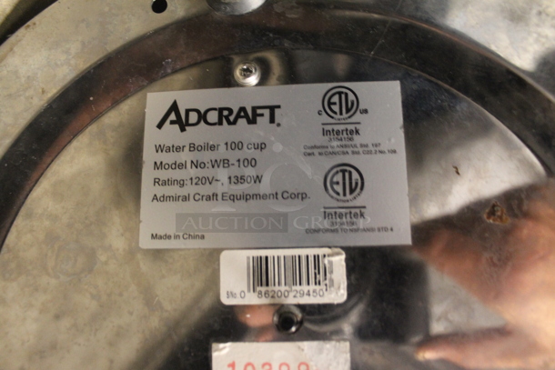 Adcraft WB-100 Stainless Steel Commercial Hot Water Dispenser. 120 Volts, 1 Phase. - Image 4 of 4
