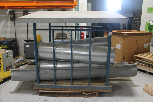 ALL ONE MONEY! PALLET LOT of Metal Pieces and Metal Frame. BUYER MUST REMOVE. - Image 1 of 6