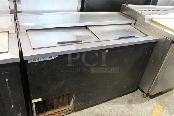 Beverage Air DDW49-B Stainless Steel Commercial Back Bar Bottle Cooler w/ 2 Sliding Lids. 115 Volts, 1 Phase. Tested and Powers On But Does Not Get Cold - Image 1 of 6