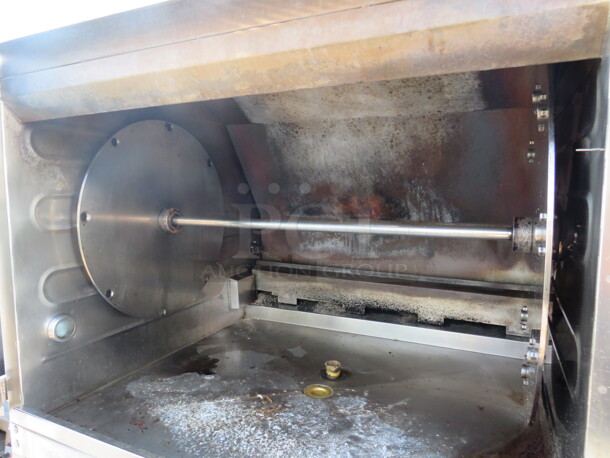 One Natural Gas Hardt BLAZE Rotisserie On Stand With Casters. 50X45X73 - Image 2 of 2