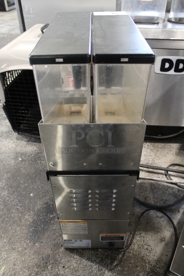 2010 Bunn MHG Stainless Steel Commercial Countertop 2 Hopper Coffee Bean Grinder. 120 Volts, 1 Phase. Tested and Working! - Image 7 of 8