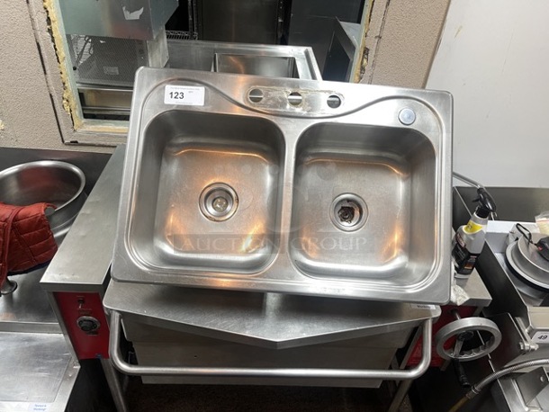 Double Bowl Commercial Kitchen Sink - Image 5 of 10
