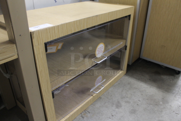 Wood Pattern 5 Tier Case w/ Poly Doors. - Image 2 of 3