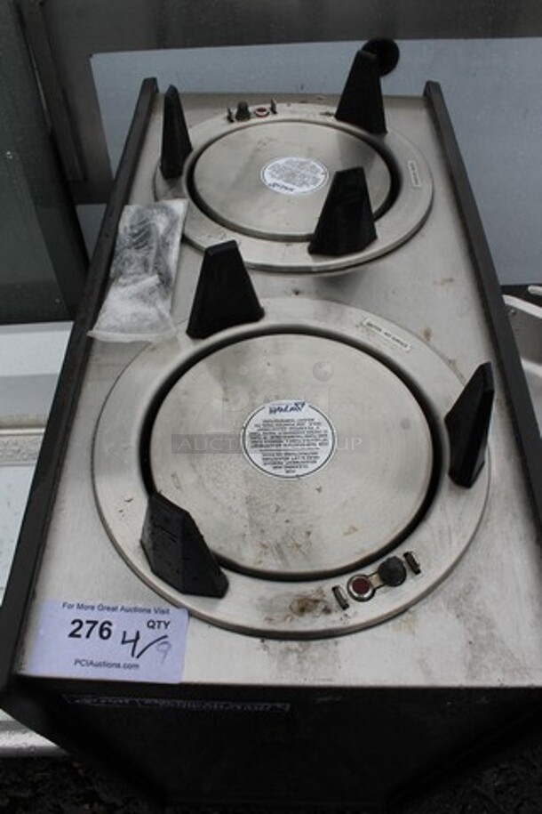 APW Wyott 22-0093 Stainless Steel Commercial 2 Well Plate Return on Commercial Casters. 120 Volts, 1 Phase.  - Image 2 of 3