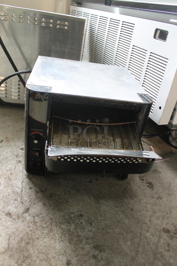 American Permanent Ware XPRS Stainless Steel Commercial Countertop Conveyor Toaster Oven. 120 Volts, 1 Phase. Tested and Working!