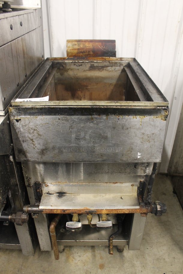 Stainless Steel Commercial Natural Gas Powered Deep Fat Fryer. - Image 1 of 4