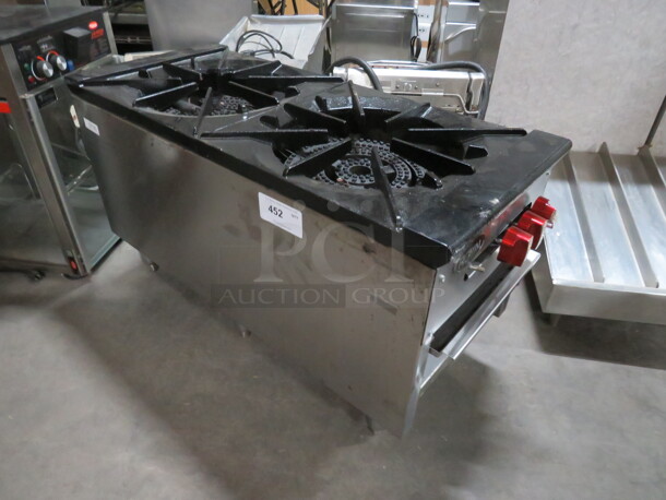 One Natural Gas Royal 2 Burner. #18D-18D-2. Missing 1 Knob. 18X45X24 - Image 3 of 3