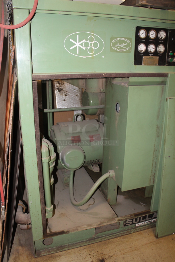 Sullair 16BS-60L ACAC Green Metal Floor Style Air Compressor. BUYER MUST REMOVE. - Image 6 of 8