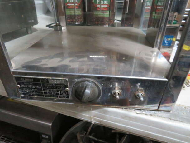 One Heated Food Display Cabinet. Missing A Glass.  - Image 2 of 4