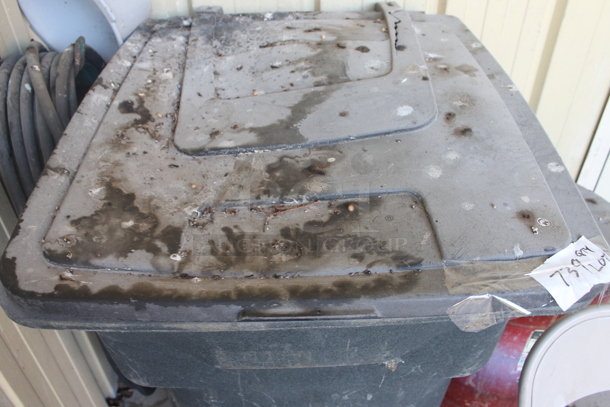 ALL ONE MONEY! Lot of Various Items Including Trash Can and Metal Folding Chair. BUYER MUST REMOVE. (outside) - Image 5 of 6