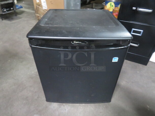 One Danby Counter Top Refrigerator. 115 Volt. Model# DAR195BL. 18X19X20 - Image 1 of 2